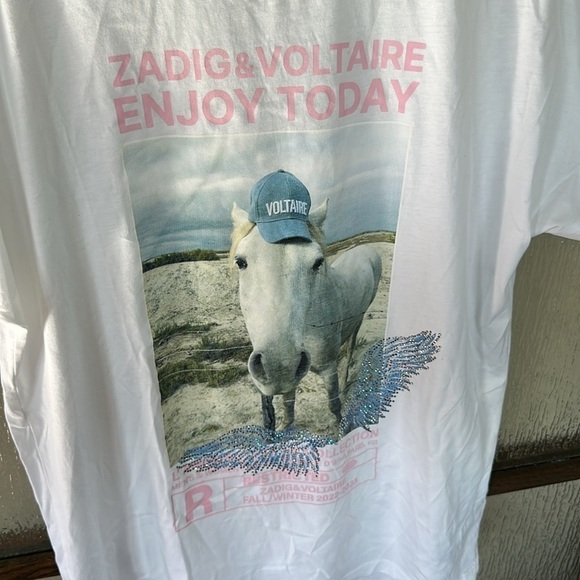 Zadig & Voltaire
Tom Horse Graphic Print Tee. Size XS-S. New $148 sold out - Picture 5 of 7